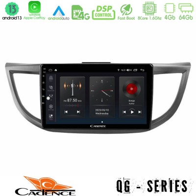 Cadence QG Series 8Core Android13 4+64GB Honda CRV 2012-2017 Navigation Multimedia Tablet 9