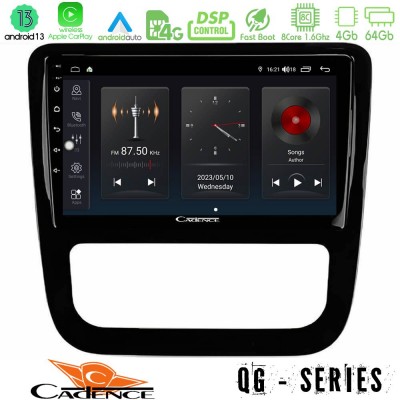 Cadence QG Series 8Core Android13 4+64GB VW Scirocco 2008-2014 Navigation Multimedia Tablet 9