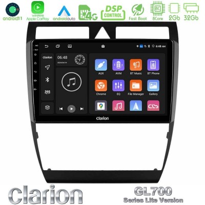 Clarion GL700 Lite Series 8Core Android11 2+32GB Audi A6 (C5) 1997-2004 Navigation Multimedia Tablet 9