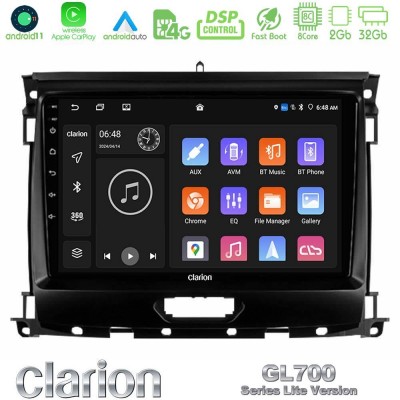 Clarion GL700 Lite Series 8Core Android11 2+32GB Ford Ranger 2017-2022 Navigation Multimedia Tablet 9