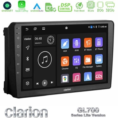 Clarion GL700 Lite Series 8Core Android11 2+32GB Ford 2007-> Navigation Multimedia Tablet 9