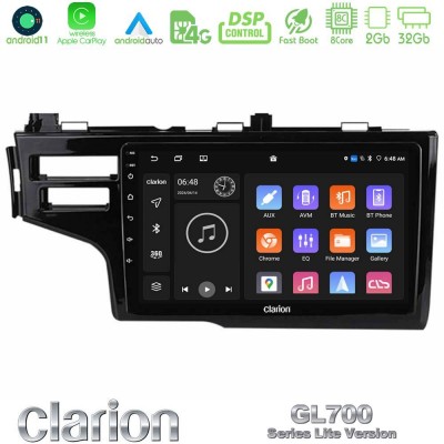 Clarion GL700 Lite Series 8Core Android11 2+32GB Honda Jazz 2013-2020 Navigation Multimedia Tablet 9