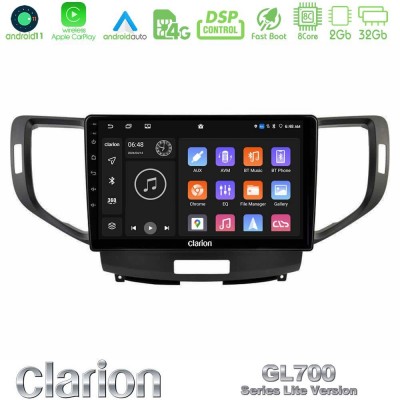 Clarion GL700 Lite Series 8Core Android11 2+32GB Honda Accord 2008-2015 Navigation Multimedia Tablet 9