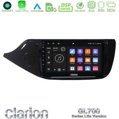 Clarion GL700 Lite Series 8Core Android11 2+32GB Kia Ceed 2013-2017 Navigation Multimedia Tablet 9