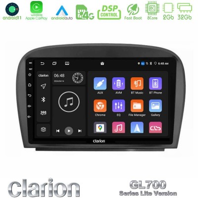 Clarion GL700 Lite Series 8Core Android11 2+32GB Mercedes SL Class 2005-2011 Navigation Multimedia Tablet 9