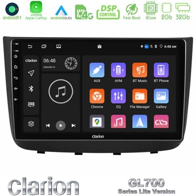 Clarion GL700 Lite Series Mercedes Vito/Viano 2003-2006 8Core Android11 2+32GB Navigation Multimedia Tablet 10″ Με Carplay & Android Auto