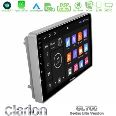 Clarion GL700 Lite Series 8Core Android11 2+32GB Opel Astra/Corsa/Antara/Zafira Navigation Multimedia Tablet 9