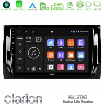 Clarion GL700 Lite Series 8Core Android11 2+32GB Skoda Kodiaq 2017-> Navigation Multimedia Tablet 10