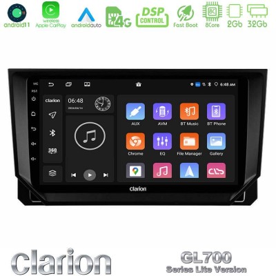 Clarion GL700 Lite Series 8Core Android11 2+32GB Seat Arona/Ibiza Navigation Multimedia Tablet 9