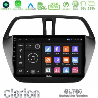 Clarion GL700 Lite Series 8Core Android11 2+32GB Suzuki SX4 S-Cross Navigation Multimedia Tablet 9