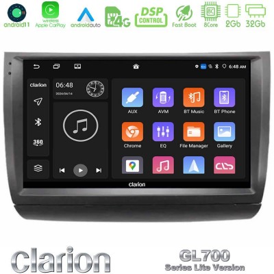 Clarion GL700 Lite Series 8Core Android11 2+32GB Toyota Prius 2004-2009 Navigation Multimedia Tablet 9