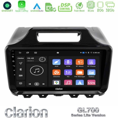 Clarion GL700 Lite Series Toyota iQ 2008 – 2015 8Core Android11 2+32GB Navigation Multimedia Tablet 9″ Με Carplay & Android Auto Με Carplay & Android Auto