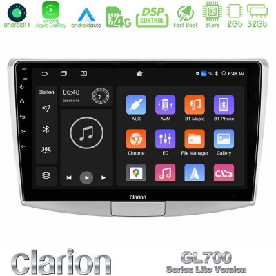 Clarion GL700 Lite Series 8Core Android11 2+32GB VW Passat Navigation Multimedia Tablet 10