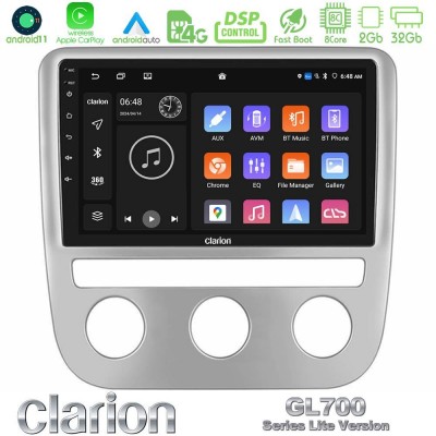 Clarion GL700 Lite Series 8Core Android11 2+32GB VW Scirocco 2008-2014 Navigation Multimedia Tablet 9