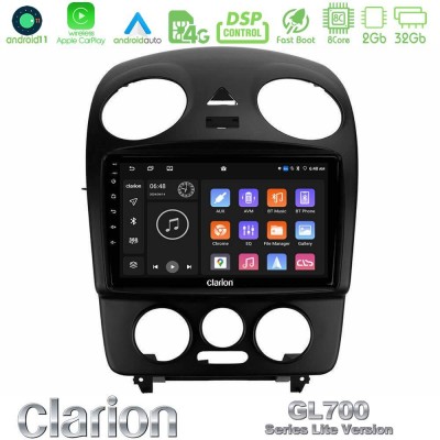 Clarion GL700 Lite Series 8Core Android11 2+32GB VW Beetle Navigation Multimedia Tablet 9