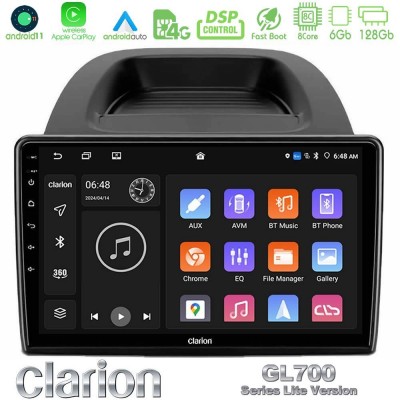 Clarion GL700 Lite Series 8Core Android11 6+128GB Ford Ecosport 2018-2020 Navigation Multimedia Tablet 10