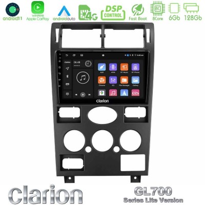 Clarion GL700 Lite Series 8Core Android11 6+128GB Ford Mondeo 2001-2004 Navigation Multimedia Tablet 9