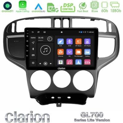 Clarion GL700 Lite Series 8Core Android11 6+128GB Hyundai Matrix 2001-2010 Navigation Multimedia Tablet 9