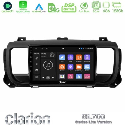 Clarion GL700 Lite Series 8Core Android11 6+128GB Citroen/Peugeot/Opel/Toyota Navigation Multimedia Tablet 9