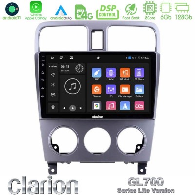 Clarion GL700 Lite Series 8Core Android11 6+128GB Subaru Forester 2003-2007 Navigation Multimedia Tablet 9