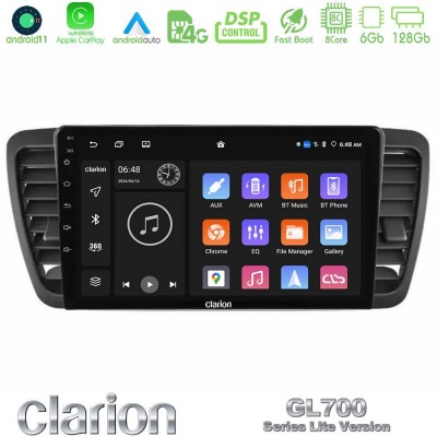 Clarion GL700 Lite Series 8Core Android11 6+128GB Subaru Legacy/Outback 2002-2008 Navigation Multimedia Tablet 9