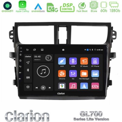 Clarion GL700 Lite Series Suzuki Celerio 2014-2020 8Core Android11 6+128GB Navigation Multimedia Tablet 9″ Με Carplay & Android Auto Με Carplay & Android Auto