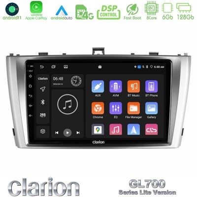 Clarion GL700 Lite Series 8Core Android11 6+128GB Toyota Avensis T27 Navigation Multimedia Tablet 9