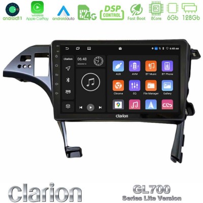 Clarion GL700 Lite Series 8Core Android11 6+128GB Toyota Prius 2010-2015 Navigation Multimedia Tablet 10