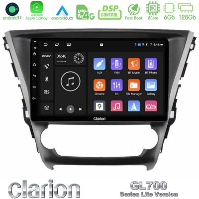 Clarion GL700 Lite Series 8Core Android11 6+128GB Toyota Avensis 2015-2018 Navigation Multimedia Tablet 9