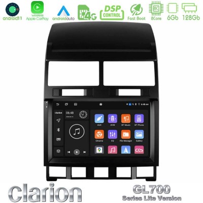 Clarion GL700 Lite Series 8Core Android11 6+128GB VW Touareg 2002 – 2010 Navigation Multimedia Tablet 9