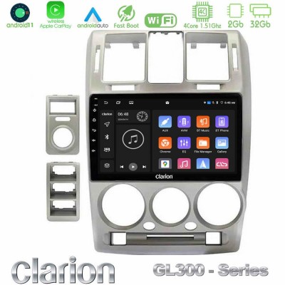 Clarion GL300 Series Hyundai Getz 2002-2009 4Core Android11 2+32GB Navigation Multimedia Tablet 9″ Με Carplay & Android Auto