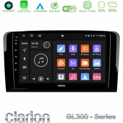 Clarion GL300 Series 4Core Android11 2+32GB Mercedes ML/GL Class Navigation Multimedia Tablet 9