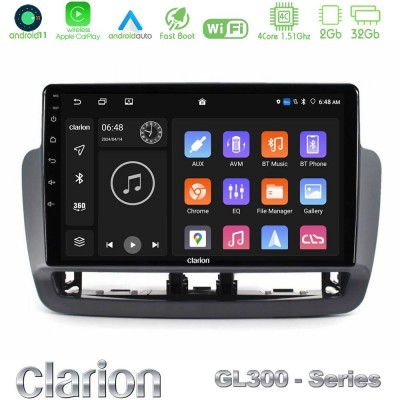 Clarion GL300 Series 4Core Android11 2+32GB Seat Ibiza 2012-2015 Navigation Multimedia Tablet 9