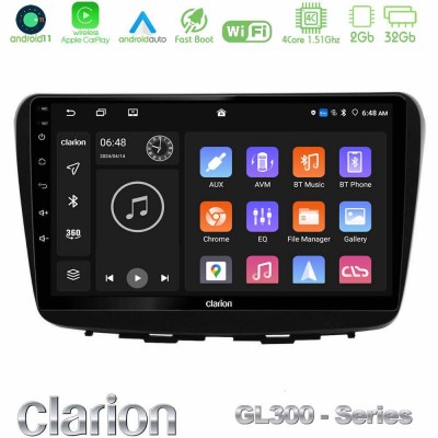 Clarion GL300 Series 4Core Android11 2+32GB Suzuki Baleno 2016-2021 Navigation Multimedia Tablet 9