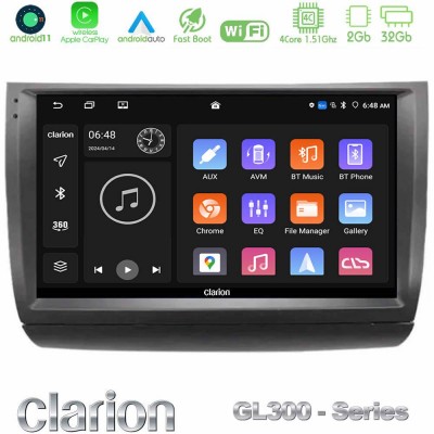 Clarion GL300 Series 4Core Android11 2+32GB Toyota Prius 2004-2009 Navigation Multimedia Tablet 9