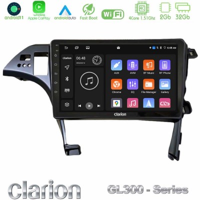 Clarion GL300 Series 4Core Android11 2+32GB Toyota Prius 2010-2015 Navigation Multimedia Tablet 10