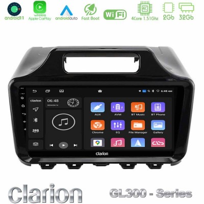 Clarion GL300 Series Toyota iQ 2008 – 2015 4Core Android11 2+32GB Navigation Multimedia Tablet 9″ Με Carplay & Android Auto