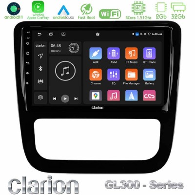 Clarion GL300 Series 4Core Android11 2+32GB VW Scirocco 2008-2014 Navigation Multimedia Tablet 9