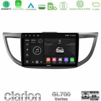 Clarion GL700 Series 8Core Android13 4+64GB Honda CRV 2012-2017 Navigation Multimedia Tablet 9