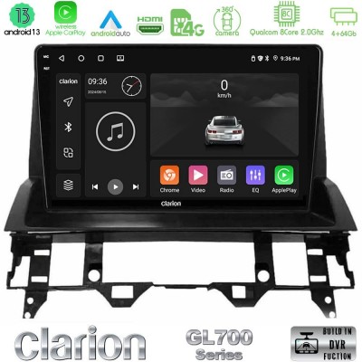 Clarion GL700 Series 8Core Android13 4+64GB Mazda6 2002-2006 Navigation Multimedia Tablet 10