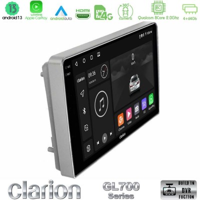 Clarion GL700 Series 8Core Android13 4+64GB Opel Astra/Corsa/Antara/Zafira Navigation Multimedia Tablet 9