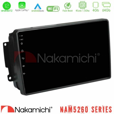 Nakamichi NAM5260 Series 4Core Android12 4+64GB Mercedes C/CLK/G Class (W203/W209) Navigation Multimedia Tablet 9