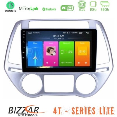 Bizzar 4T Series Hyundai i20 2012-2014 4Core Android13 2+32GB Navigation Multimedia Tablet 9