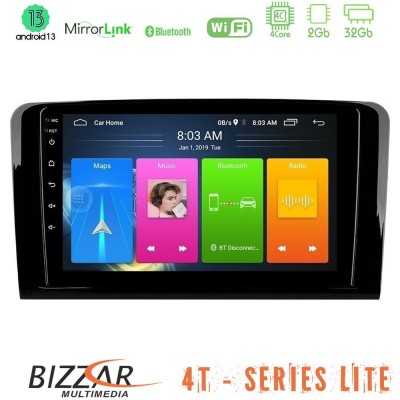 Bizzar 4T Series Mercedes ML/GL Class 4Core Android13 2+32GB Navigation Multimedia Tablet 9