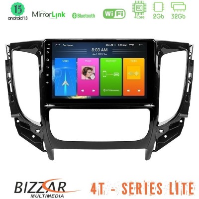 Bizzar 4T Series Mitsubishi L200 2016-> & Fiat Fullback (Auto A/C) 4Core Android13 2+32GB Navigation Multimedia Tablet 9