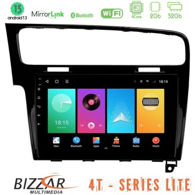 Bizzar 4T Series VW GOLF 7 4Core Android13 2+32GB Navigation Multimedia Tablet 10