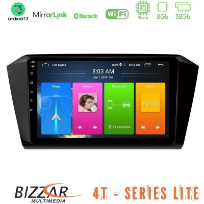 Bizzar 4T Series VW Passat 4Core Android13 2+32GB Navigation Multimedia Tablet 10