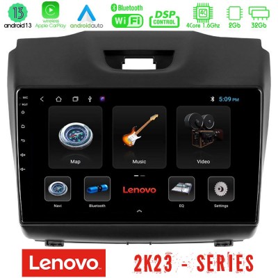 Lenovo Car Pad Isuzu D-MAX 2012-2019 4Core Android 13 2+32GB Navigation Multimedia Tablet 9