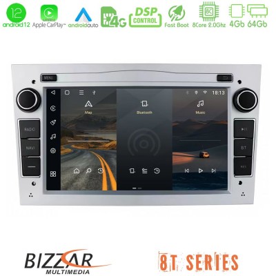 Bizzar OEM Opel Astra/Corsa/Antara/Zafira 8core Android12 4+64GB Navigation Multimedia Deckless 7