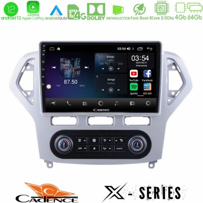 Cadence X Series Ford Mondeo 2007-2011 (Auto A/C) 8Core Android12 4+64GB Navigation Multimedia Tablet 9